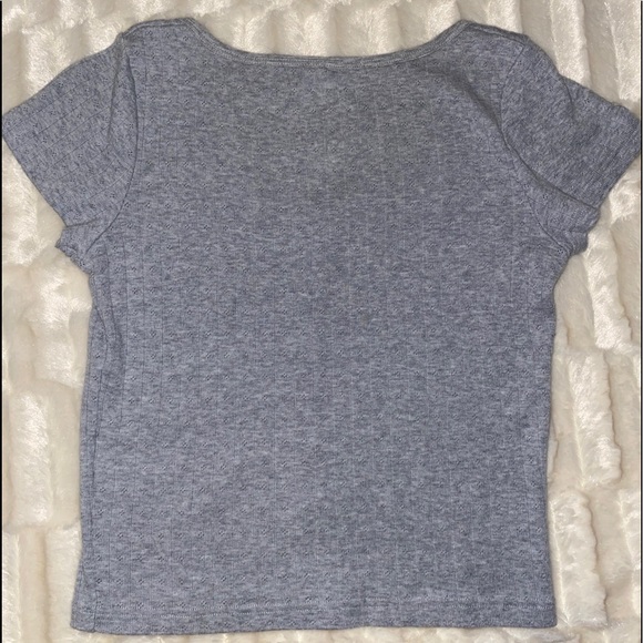 Brandy Melville gray zelly top - Picture 4 of 4
